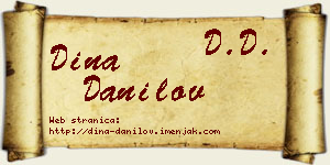 Dina Danilov vizit kartica